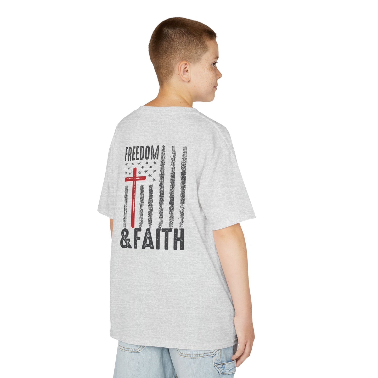 Kids Freedom & Faith Heavy Cotton Tee