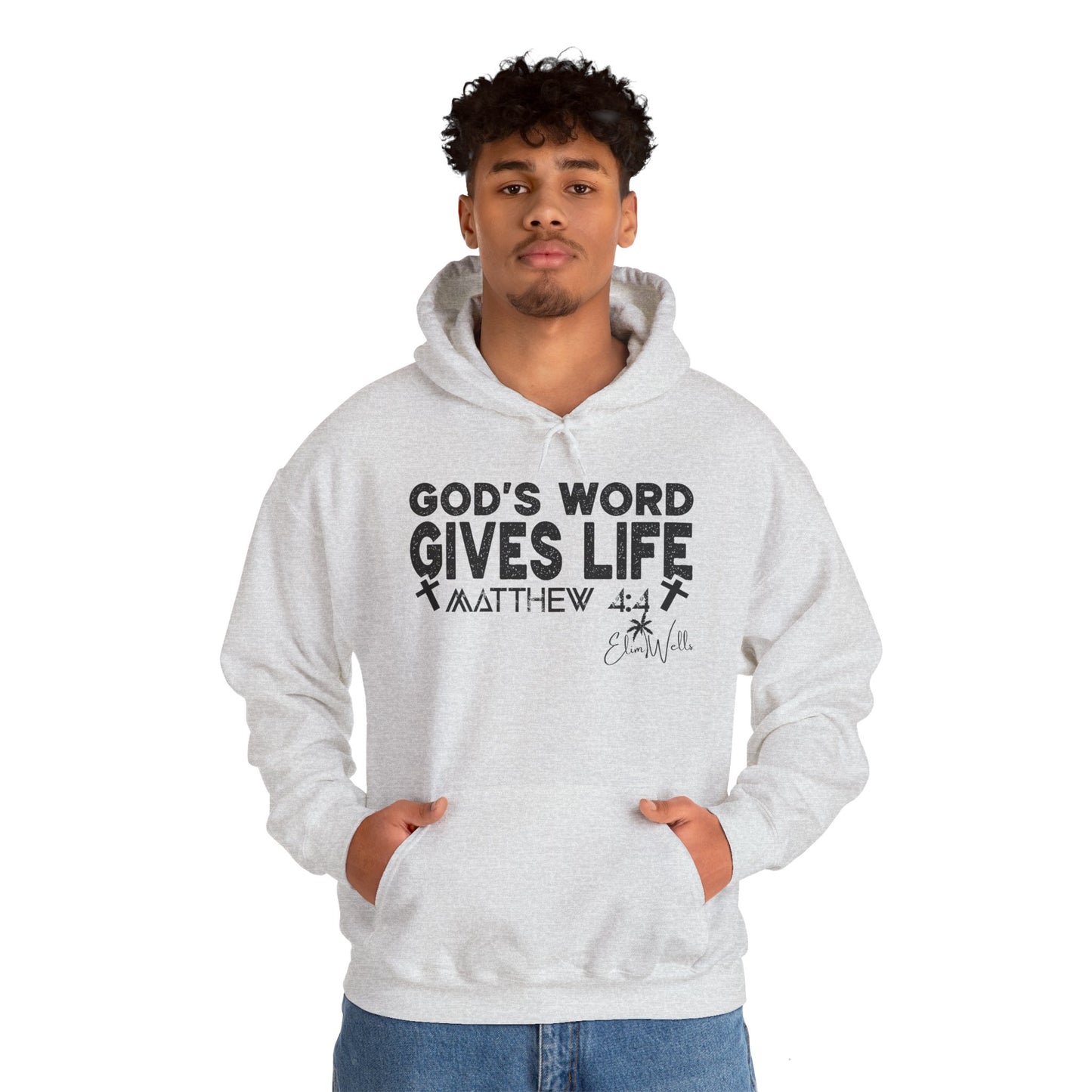 Inspirational Hoodie - God's Word Gives Life Sweatshirt