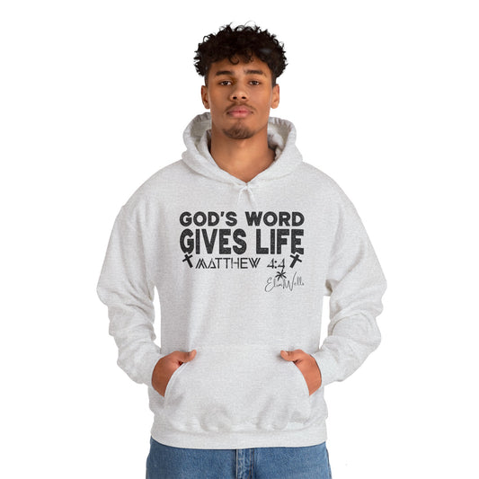 Inspirational Hoodie - God's Word Gives Life Sweatshirt