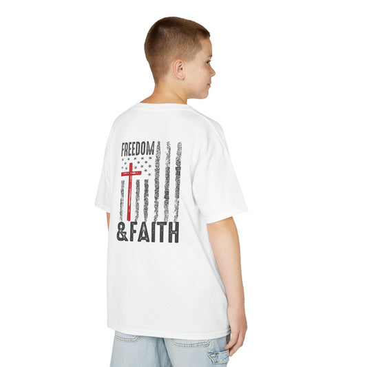 Kids Freedom & Faith Heavy Cotton Tee